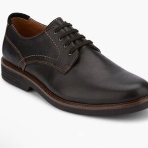 Dockers Parkway Mens Black Oxford Leather Business Casual Dress Shoes SZ 10.5 M